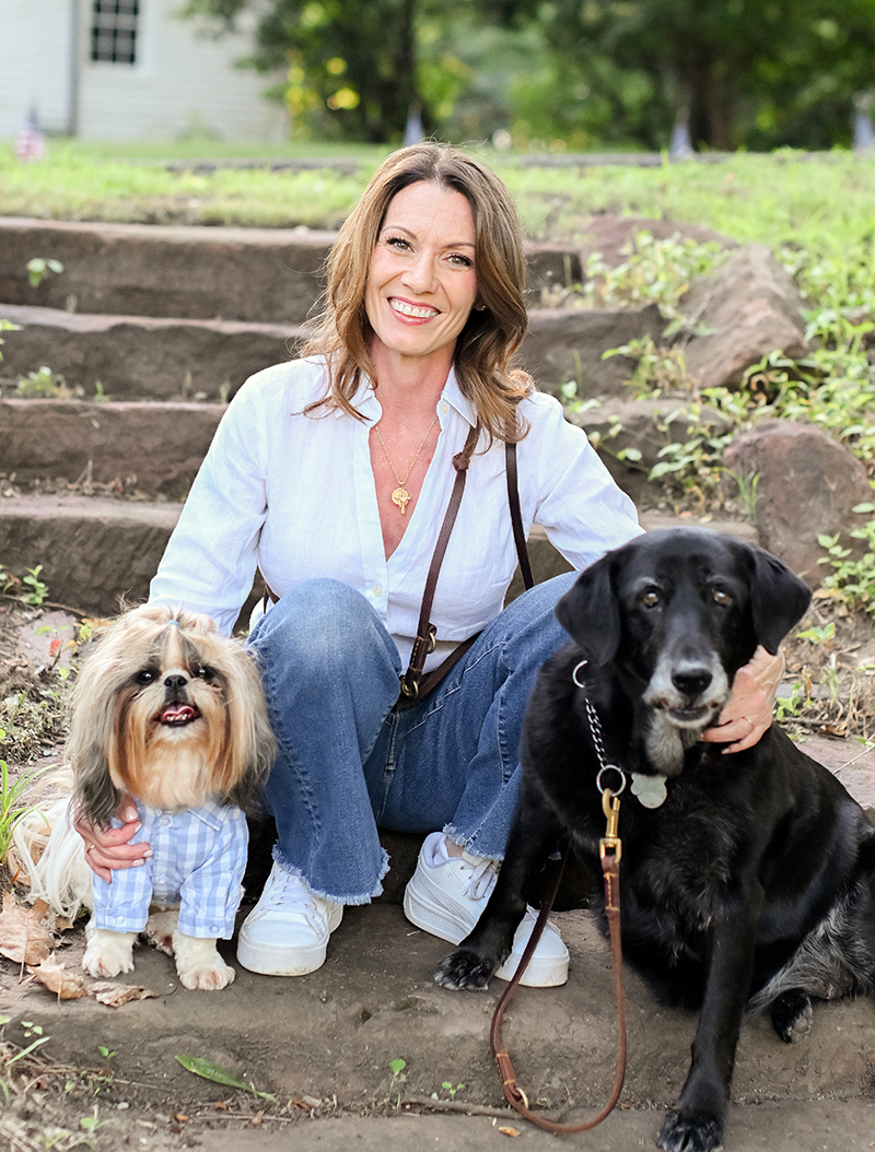 Nikki with her dogs